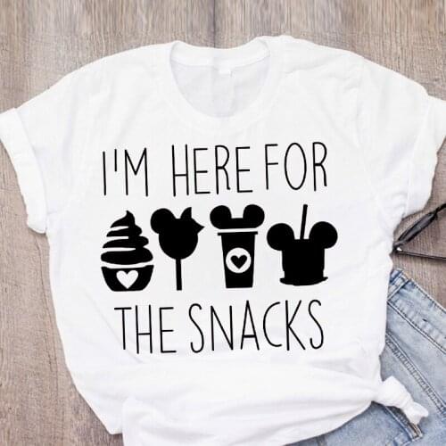 2020 New Womens T-Shirts Cartoon PrintingEar Cute Short Sleeve Printed Summer Round Neck Streetwear Ladies Clothes