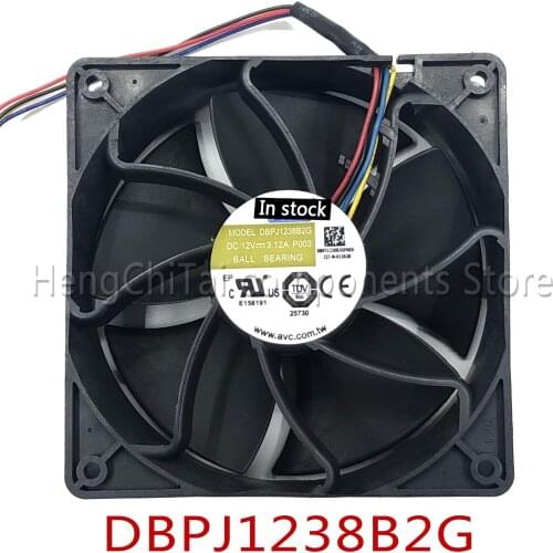 Original new 100% working ForAVC DBPJ1238B2G 12038 12V 4-Wire PWM Cooling Fan Violence powerful cooling fan