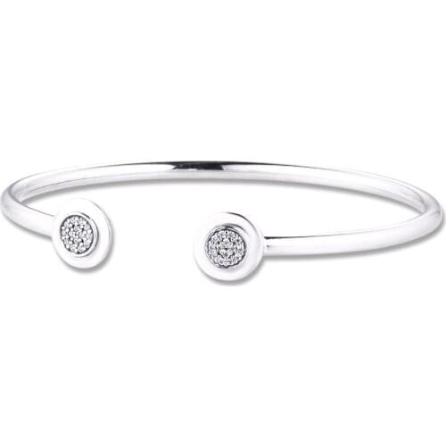 Signature Bangles 100% 925 Sterling Silver Fine Jewelry For Women Wholesales Free Shipping