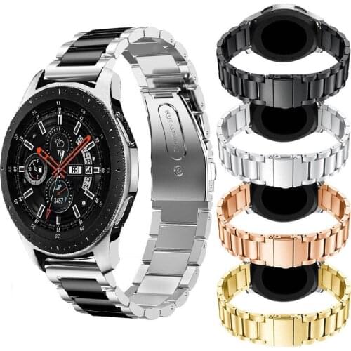 22mm Stainless Steel Watch Band for Samsung Gear S3 Frontier S3 Classic Strap for Galaxy Watch 46mm Bracelet with Adjust Tool