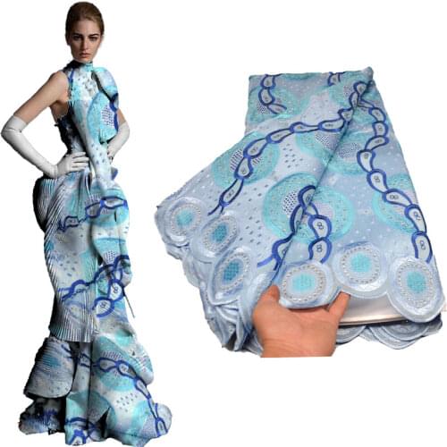 Swiss Voile Lace In Switzerland Cotton Lace High Quality Embroidery African Dry Lace Fabric For Nigeria Man Lace Fabric 01