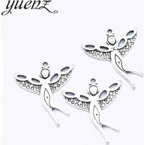 YuenZ 15pcs Antique Silver color Elf Charms Metal Pendants For Necklace Bracelet Jewelry Making Accessories 25*21mm I234