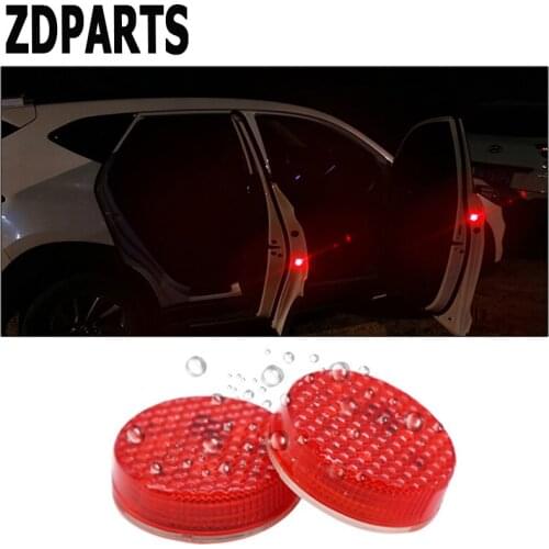 ZDPARTS Car Door Warning Signal Light LED Wireless Avoid Crash For Renault Megane 2 Logan Captur Alfa Romeo 159 Chevrolet Cruze