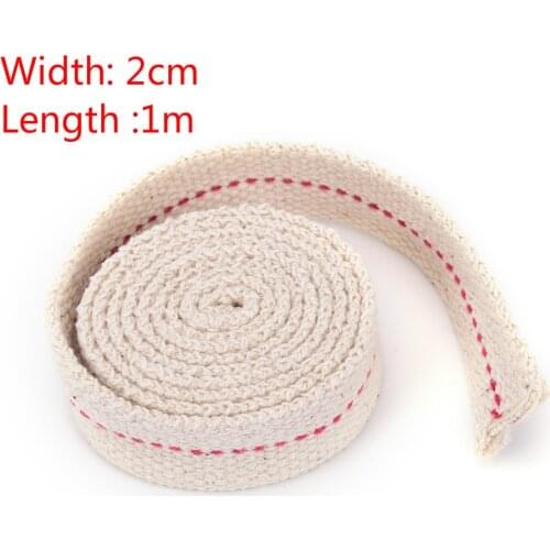 1mx2cm DIY Accessory Material 1M Strong Flat Cotton Wick Core For Kerosene Burner Stove Lighting Lantern Oil Lamp Making