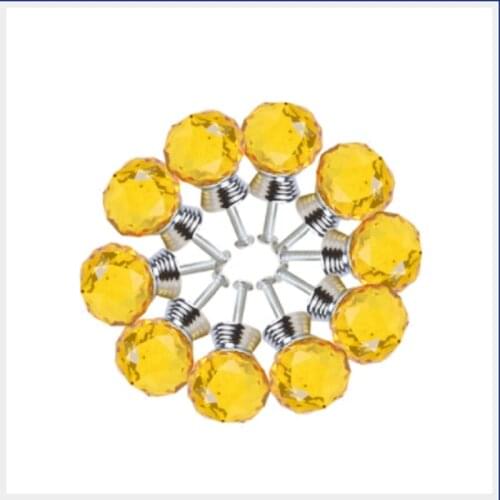 10PCS Cabinet Pulls Round Diamond Ball Crystal Door Pull Handle Closet Drawer Cupboard Pull Knob Door Handles Home Hardware