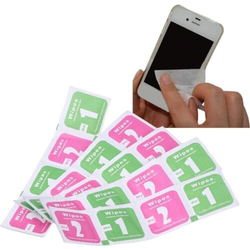 10Pcs/Lot Camera Lens Cleaning Cloth LCD Screens Dust Removal Wet Dry Wipe Paper T84D