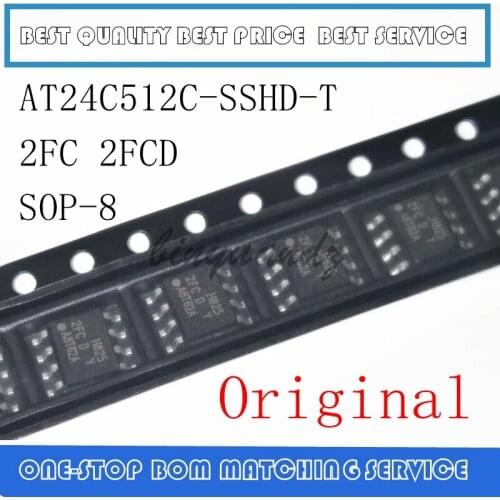 10PCS T24C512C AT24C512 AT24C512C SOP-8