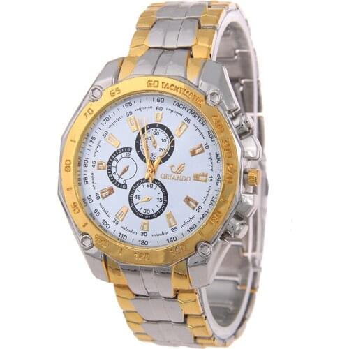 Aishy Mens Gold Watch