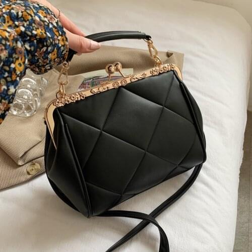 Ansloth Soft PU Leather Crossbody Bags Women 2021 New High Quality Shoulder Bags Solid Color Hasp Female Bag Satchel Bag HPS1160