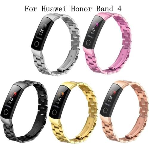 Fashion New Band For Huawei Honor Band 4 Metal strap Stainless steel band Bracelet For honor band 4 Smart Accessories Wristband