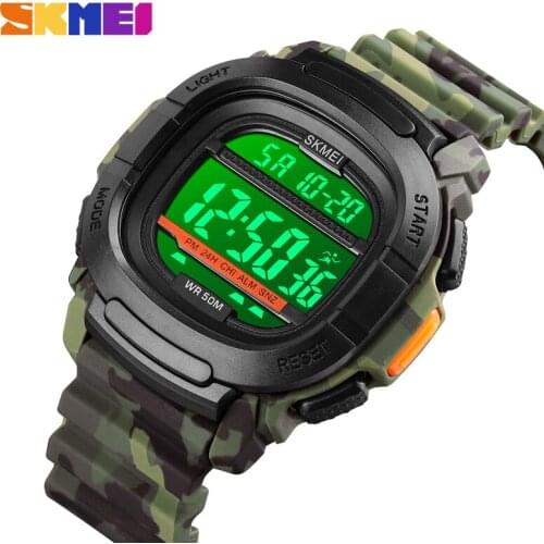 LED Display Digital Military Sports Watches Stopwatch Mens Watch Countdown Male Electronic Clock Relogio Masculino SKMEI