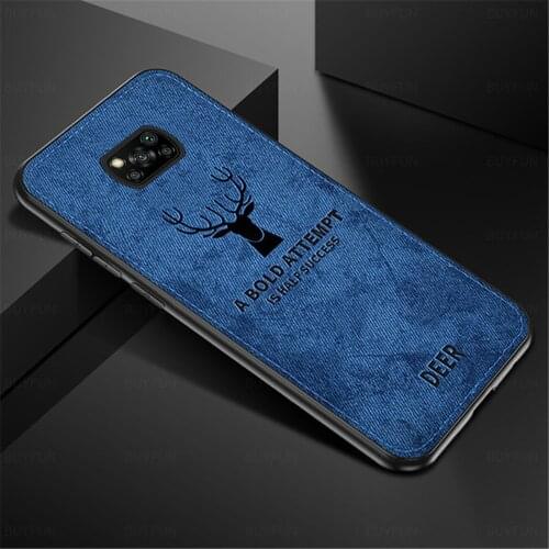 For Xiaomi Mi POCO M3 X3 NFC Case Deer Pattern Cloth Fabric Cover For Xiaomi Poco m3 F1 F2 Pro Redmi Note 9s 9 8 7 6 5 Pro Case