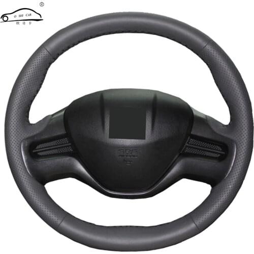 Genuine Leather car steering wheel Cover for Honda Civic Civic 8 2006-2011 (2-Spoke)/dedicated Steering-Wheel Handlebar Braid