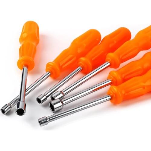 ELECALL 1pc 5-10mm Hexagon Nut Driver Drill Bit Socket Screwdriver Wrench Set for Screwdriver Handle Tools