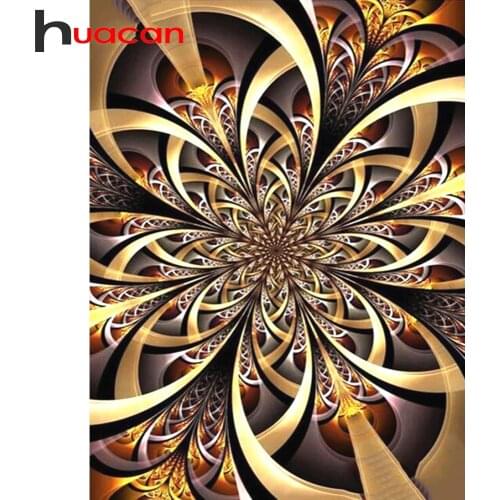Huacan Full Square/Round Diamond Painting Flower 5D Diamonds Embroidery Abstract Decorations Home Art Set