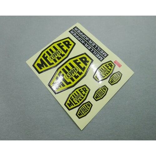 New MEILLER KIPPER car hopper decals sticker for tamiya 1:14 scale rc beenz 1851 56335 3363 56348 56352 tractor trailer truck