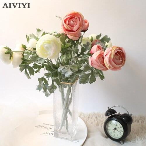 5 hairy lotus branches wedding party desk Garden home decor christmas decoration artificial flowers plantas fake flower wall