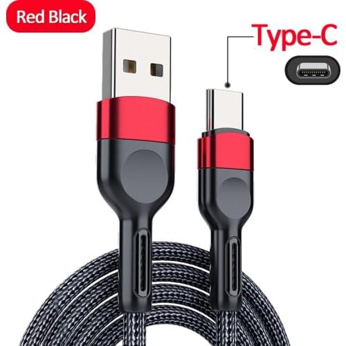 High Quality USB C Cable Type C Cable for Samsung S20 S10 Qucik Charge 3.0 USB C Cable Phone Wire Cord Type C Cable for Xiaomi