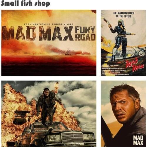 Mad Max Fury Road B Home Furnishing decoration Kraft Movie Poster Drawing core Wall stickers