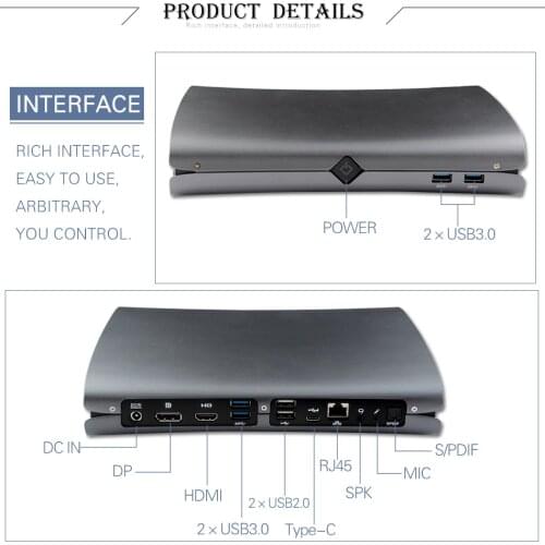 Eglobal fan mini pc 6usb Intel Core i7 6700HQ up to 3.5GHz gaming computer DDR4 32GB Type-C DP HD LAN desktop