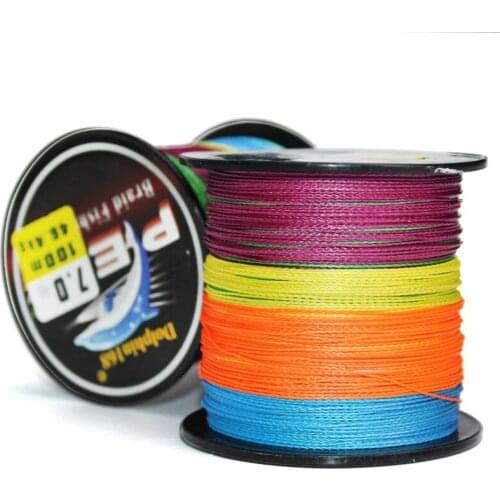100 Meters High density Fishing Line Multifilament PE Braided Wire Cast Rod Sea Fishing Gear Accessories