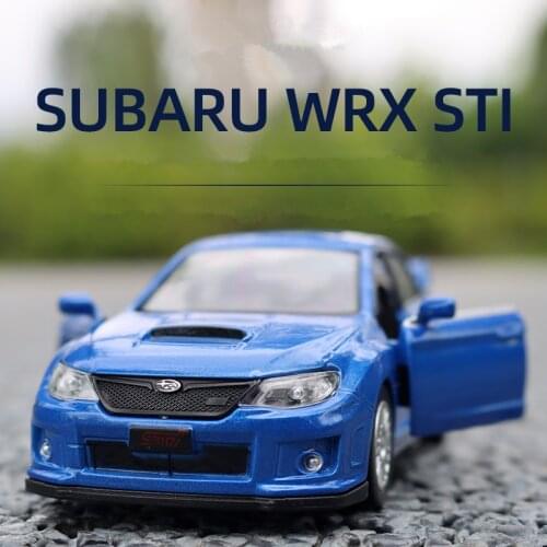 1:36 Subaru Impreza WRX STI Racing Car Alloy Car Model Diecast Simulation Metal Toy Car Model Pull Back Collection Childrens Toy