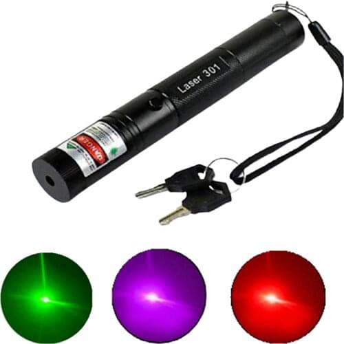 Hunting 532nm 5mw Green Laser Sight 301 Pointer High Powerful Adjustable Focus Lazer Red Lasers Pen Burning Match (no Battery)