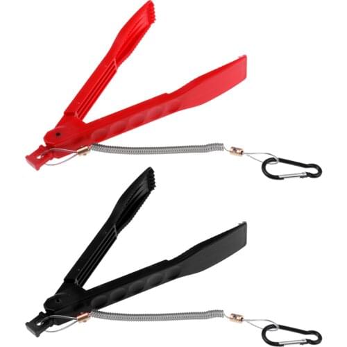 Plastic Fishing Gripper 8.7" Fish Lip Grip Pliers Grabber Keeper Holder with Lanyard