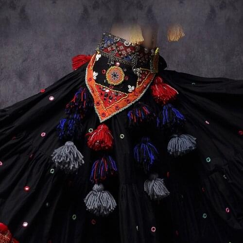 ATS Belly Dance Hip Wrap Fringe Belt 80/90cm Adjustable Fit Triangular Scarves Hip Scarf for Tribal Belly Dance