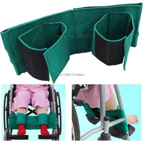 Wheelchair Footrest Leg Calf Strap Seat Belt Medical Safety Transport Foot Support Belt Elderly Handicap Accessory Protector