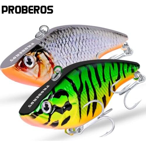 PROBEROS Pencil VIB Fishing Lures 7.4cm 18.5g Artificial Wobbler Bass Baits 6# Hooks Rattlin Balancer Fishing Tackle