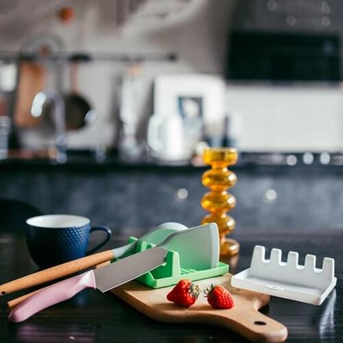 Silicone Spoon Rest Kitchen Utensil Stove Top Holder For Spoons Multiple Utensils Cooking Tools Organizer Rack Storage