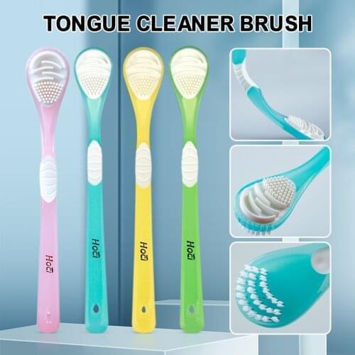 Tongue Scraper Double-Sided Tongue Cleaner for Reducing Oral Problems Oral Health Care for Kids Adults