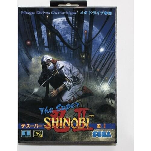 Super Shinobi II 16bit MD Game Card For Sega Mega Drive/ Genesis with Retail Box