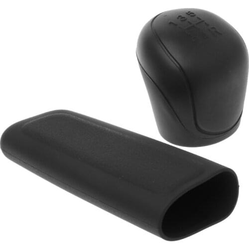 T3ED Universal Manual Nonslip Car Gear Head Shift Knob Silicone Cover Handbrake Grips