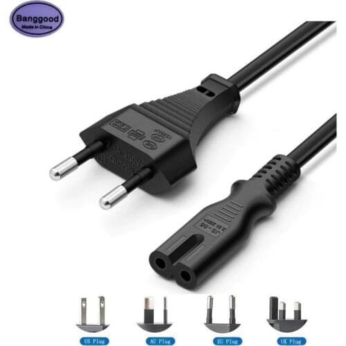 Universal 1.5M 2 Prong AC Adapter Cable Charger For Toshiba HP Acer Asus Dell Samsung PC Laptop Power Supply U/US/AU/UK Plug