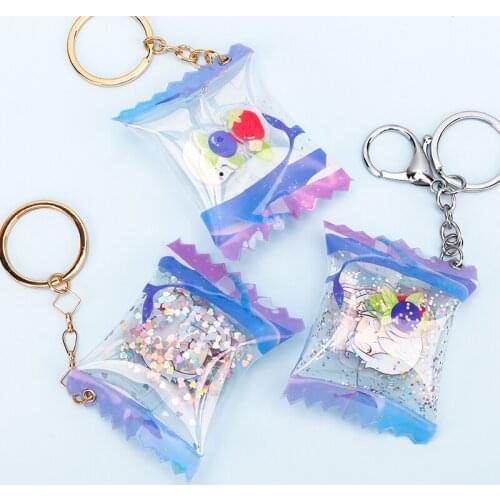 Vograce cute acrylic designer keychain candy pendant anime keychain accessories best friend