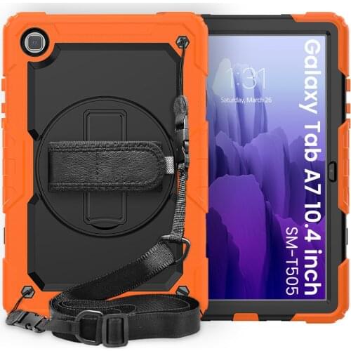For Samsung Galaxy Tab A7 2020 Sm-t500/sm-t505 S7 Plus S6 T590 T510 T580 T387 T290 Hard Armor Hybrid Rugged Stand Cover Case