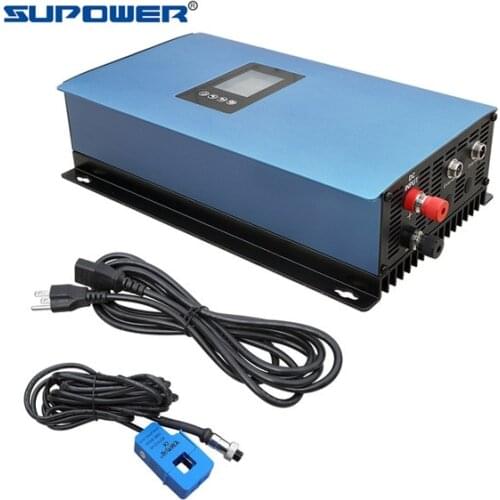 LCD Display MPPT Solar Grid Tie Inverter 1000W With Limiter /WiFi Monitor Input DC22-65V / 45-90V SUN-1000GTIL2 100V 220V Output