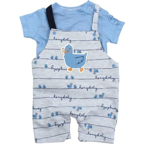 TWO PIECE BABY JUMPSUIT SUMMER BABY JUMPSUIT SET FOR BOYS 2PCS CLOTHES