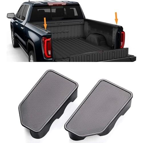 For Chevrolet Silverado GMC Sierra 2019 2020 Truck Bed Rail Stake Pocket Cover Cap Rail Hole Plugs Covers Odd Shaped Accessories