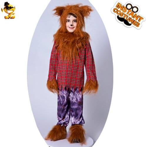 DSPLAY New Arrival Kids Werewolf Costume Hot Movie Boys High Quality Cartoon Costumes For Halloween Carnival Party Boys Suit
