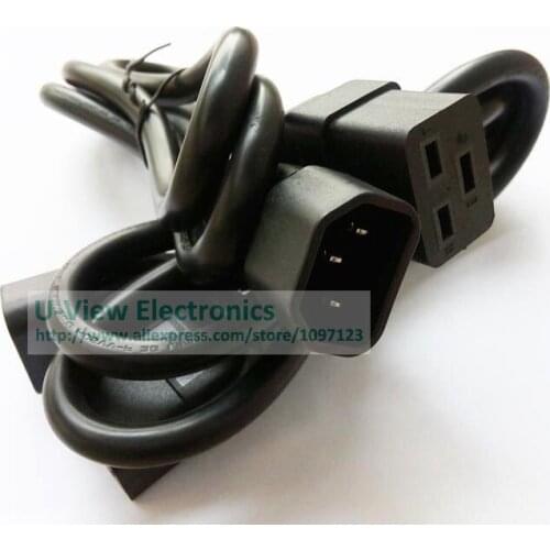 NCHTEK IEC Power Cable, PDU/UPS Power Cord C14 Male to C19 Female Cable, C19 to C14 Power Cable About 1M/Free Shipping/5PCS
