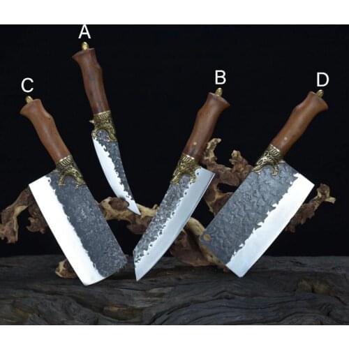 Kitchen knife set chopping knife slicing knife small kitchen knife fruit knife longquan kitchen knife sharp hand forged