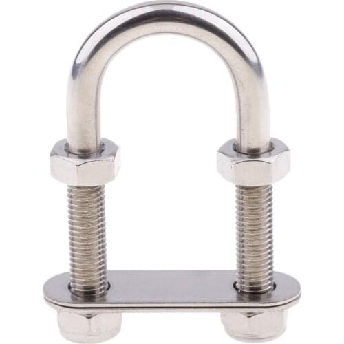 M10 50 x 90 x 43mm U-Bolt Stainless Steel Marine Grade Boat Parts