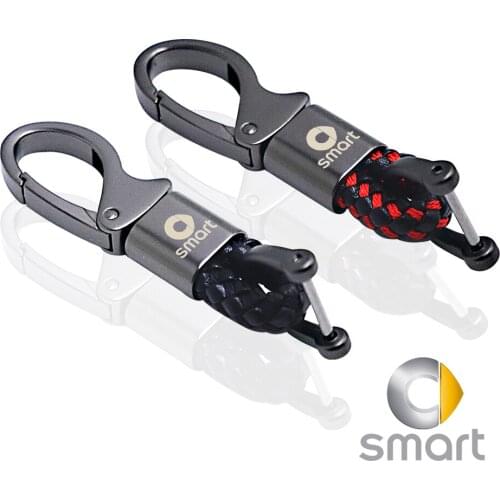 Car Key chain metal for smart fortwo 451 450 452 453 454 Cabrio Crossblade EQ Forfour coupe ROADSTER key ring Accessories