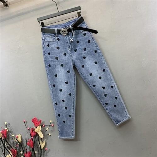 MLNRFZ Women's Jeans With Embroidery