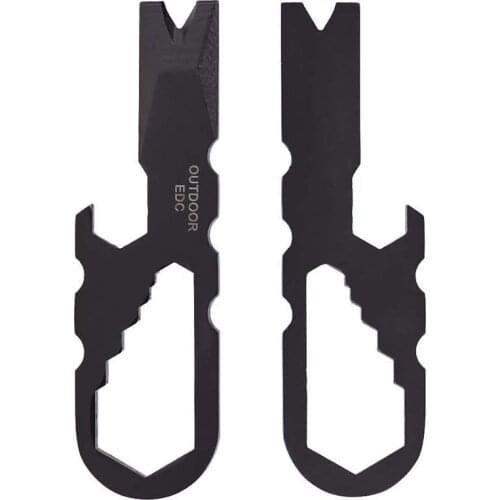 Multifunctional Multipurpose Multi Pocket key ring Keychain Tool Crowbar Screwdriver Gadget Camp Hike Outdoor Mini Keyring