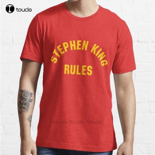 New Stephen King Rules T-Shirt Cotton Men Tee Shirt