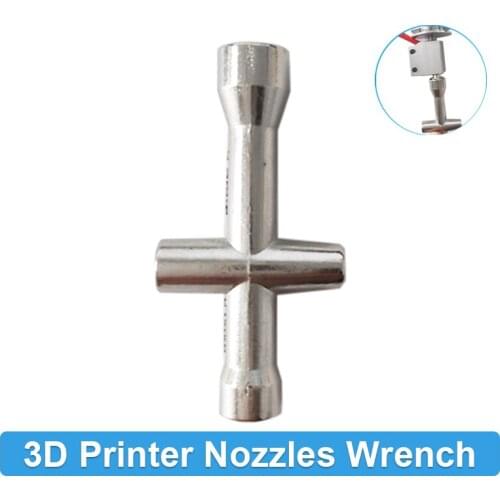 3D Printer Nozzles Wrench Screw Nut Tool Hexagonal Cross Mini Wrench Spanner Maintenance Tool 4 Size Print Part
